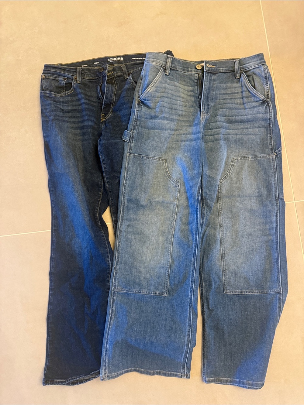 (2) Sonoma Woman’s Blue Denim Bootcut Jeans Pair